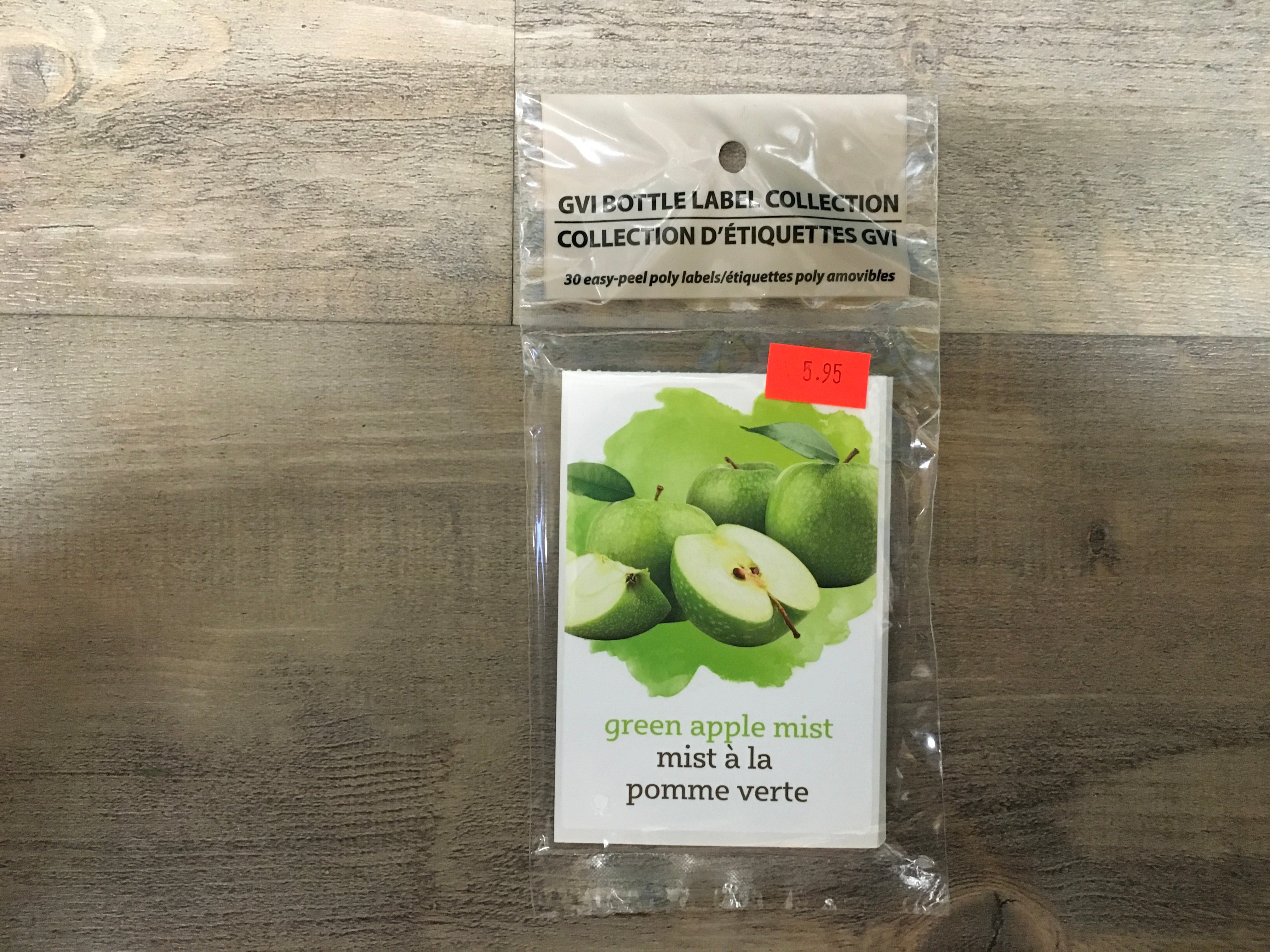 Labels NM Green Apple Mist