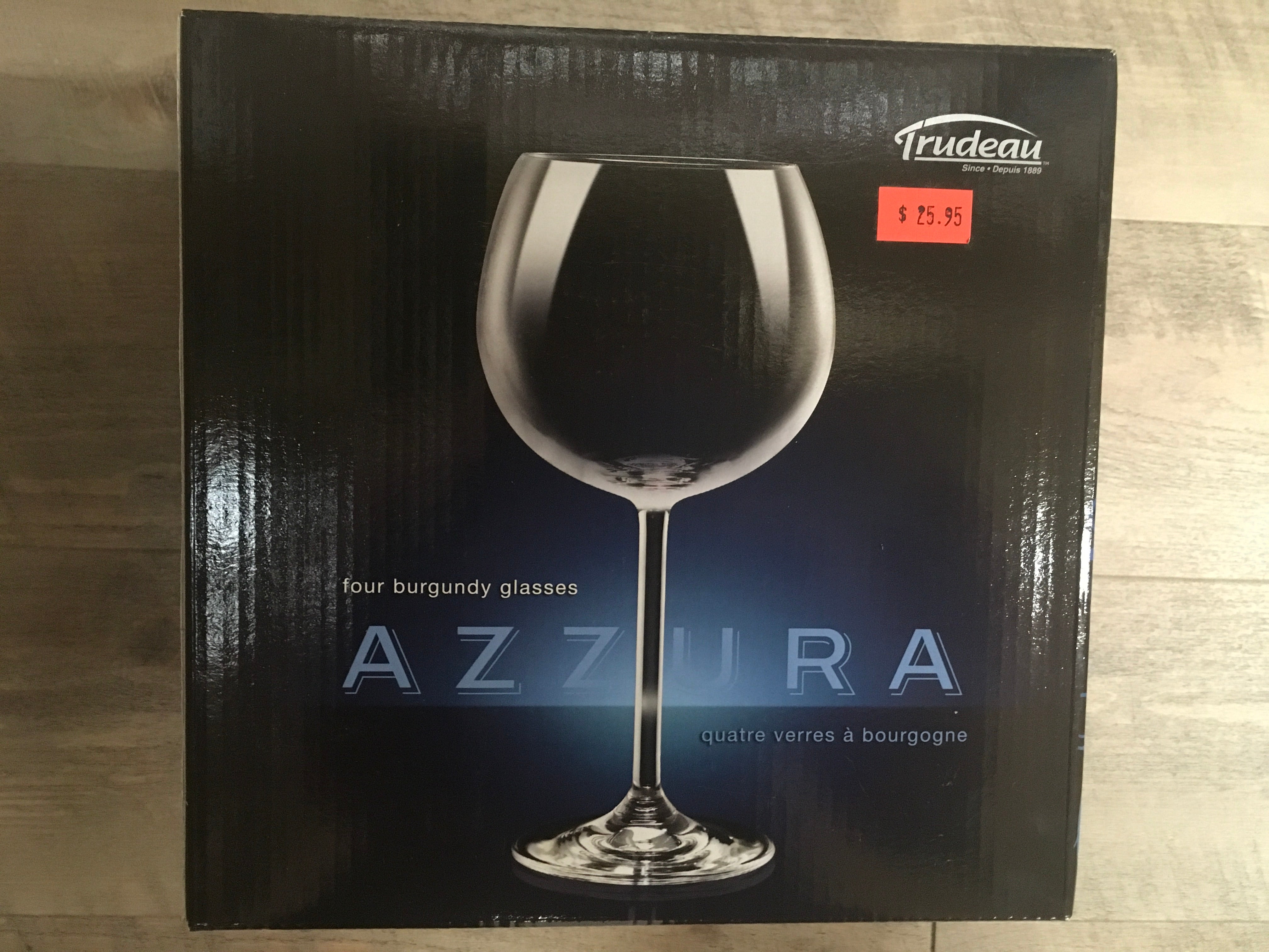 Azzura 4 Wine Glasses 16 oz