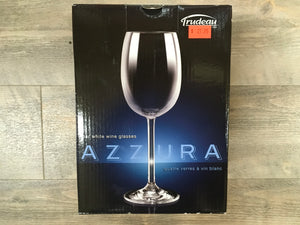 Azzura 4 White Wine glasses 9 oz