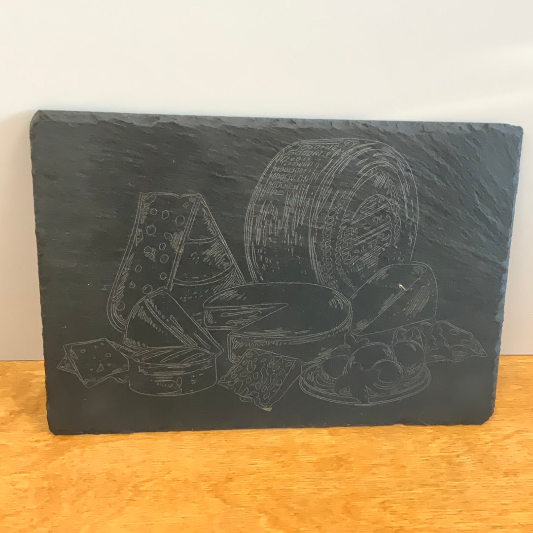 Cheese Board Engraved Slate