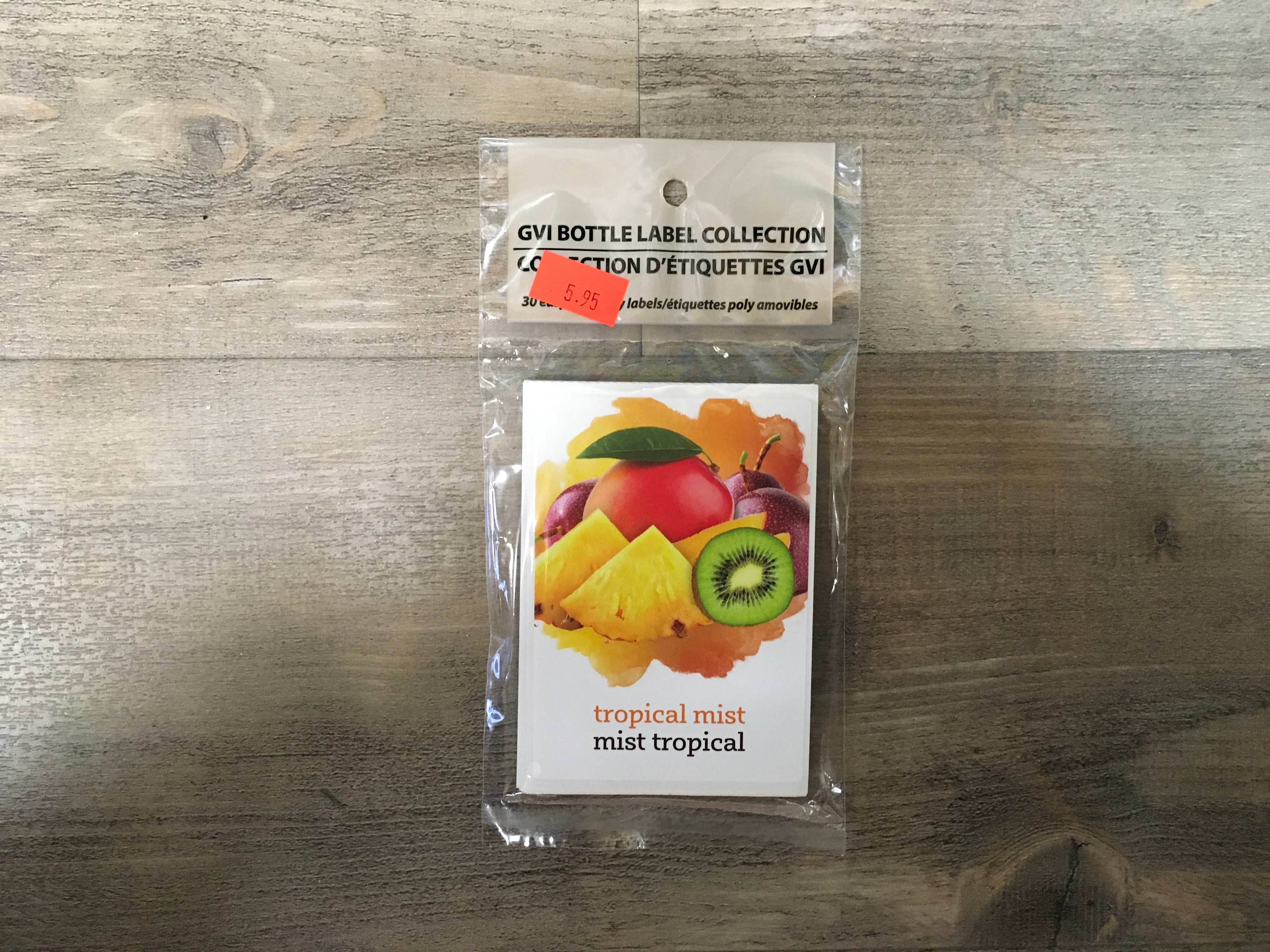 Labels Tropical Fruit